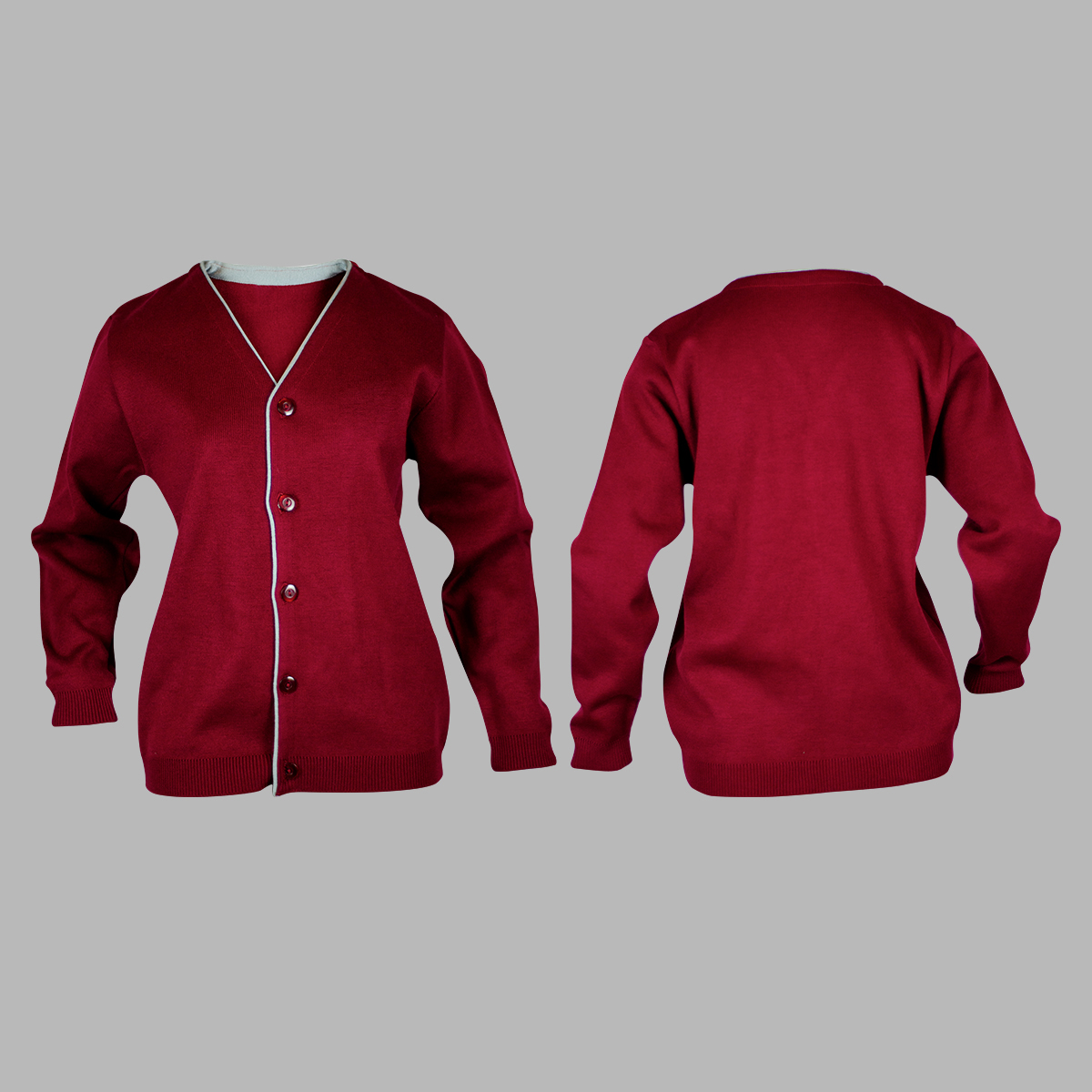 sueter escolar tejido color rojo
