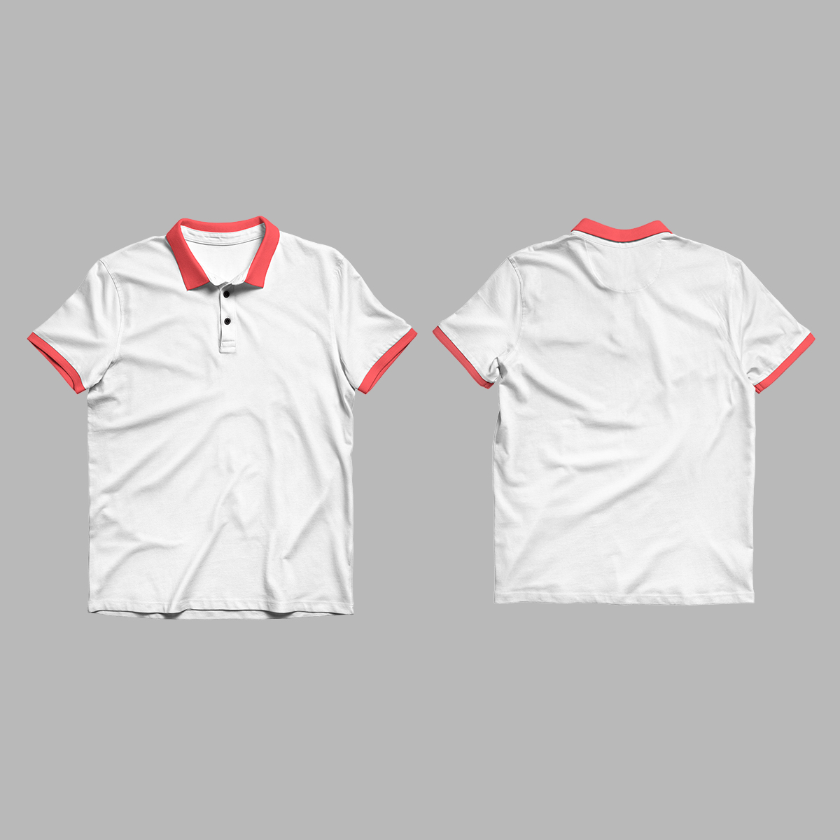 camisas polo con bordes de color personalizado