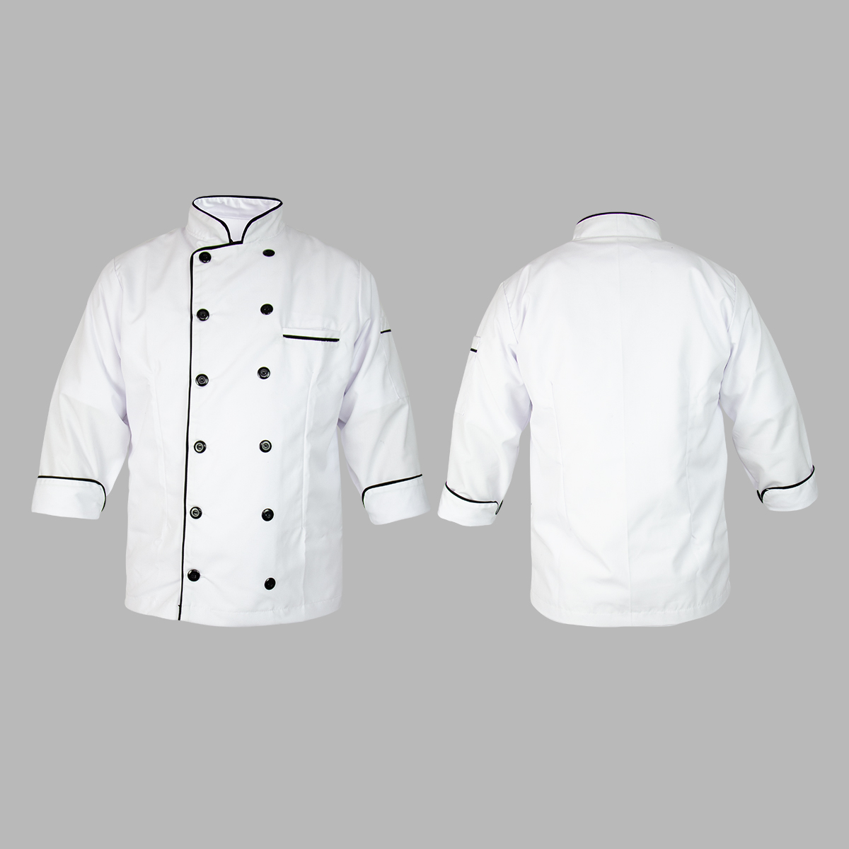 camisa blanca con botones para chef